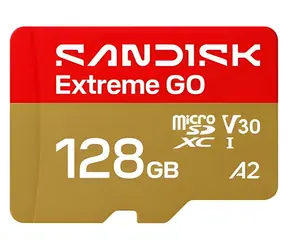 SanDisk Extreme GO microSDXC 128GB / Paměťová karta / čtení: až 240 MB/s / zápis: až 120 MB/s