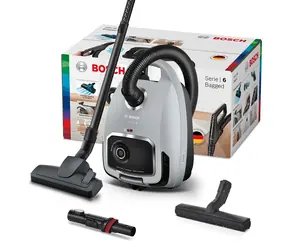 BOSCH BGB6X330 černá / Sáčkový vysavač / 600 W / 4 L / HEPA 13 / 75 dB / rádius 12 m