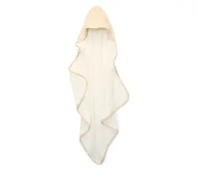 Little Dutch Osuška s kapucí Husa Newborn Naturals / 75x75 cm / 100% organická bavlna