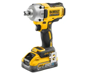 DeWalt / Aku rázový utahovák / 18V / Upínání: 1/2" / 2 000 ot-min / 812 Nm / 2x 5,0 Ah POWERSTACK / nabíječka / kufr