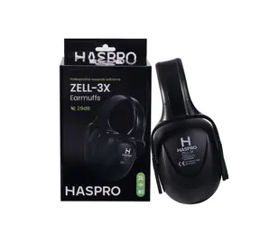 Haspro ZELL-3X černá / Chrániče sluchu / SNR 29 dB / nastavitelné S/M/L / CE