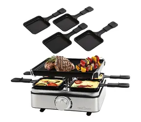 ProfiCook RG 1301 / Raclette gril / 800 W / pro 4 osoby / litinová deska