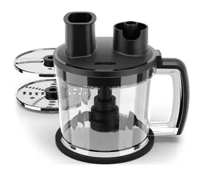 SENCOR SHBXD 0010 / Příslušenství food processoru / Nádoba 1,5 l / 2 nerezové čepele / 2 oboustranné disky