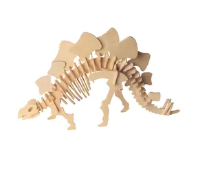 WOODCRAFT Dřevěné 3D puzzle Stegosaurus velký / od 6 let / Obtížnost: jednoduchá