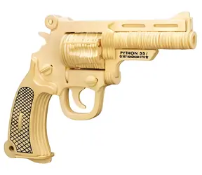 WOODCRAFT Dřevěné 3D puzzle Pistole S&W / 106 dílků / od 8 let / Obtížnost: jednoduchá