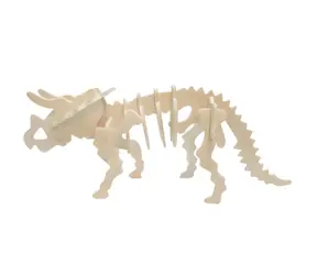 WOODCRAFT CONSTRUCTION KIT 3D puzzle Triceratops velký / od 6 let / Obtížnost: jednoduchá