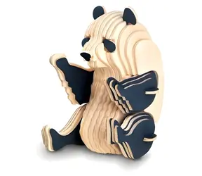 WOODCRAFT Dřevěné 3D puzzle panda / od 6 let / Obtížnost: jednoduchá