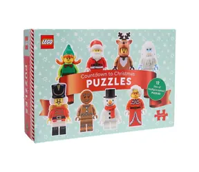 CHRONICLE BOOKS Puzzle LEGO® Adventní kalendář 12 v 1 / 12×48 dílků / od 7 let