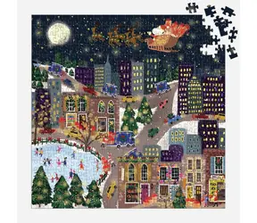 GALISON Fóliové puzzle Joy Laforme Vánoční městečko Presentville / 500 dílků / od 8 let