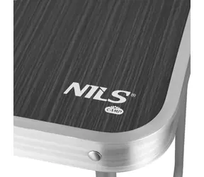 Nils Camp NC3401 tmavě šedá / Skládací kempingový stůl / 60×40 cm / hliník+MDF / 30 kg