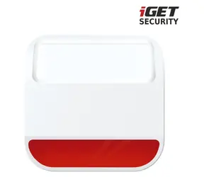 iGET SECURITY MP11 / Bezdrátová venkovní siréna / 105 dB / IP54 / baterie + napájení 230V / pro alarm M6-4G