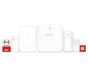iGET SECURITY M6-4G Premium / Bezdrátový zabezpečovací systém / 4G LTE / WiFi / LAN / GSM