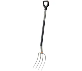 Fiskars Ergonomic 1070711 / Vidle kompostové / ergonomická rukojeť / bórová ocel
