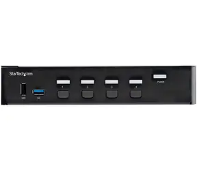 StarTech 4portový KVM switch HDMI 2.0 / KVM přepínač / 4K 60Hz / HDR / 2× USB 3.0 hub 5 Gbps