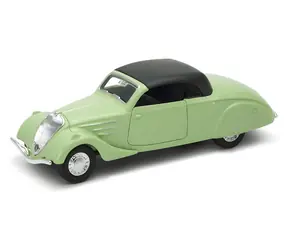 WELLY Model auta Peugeot 402 zelená s černou střechou / 1:34 / od 3 let