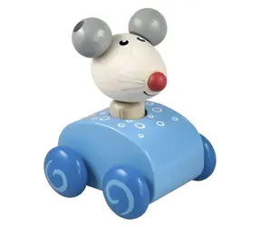 DETOA Pískací myš modrá / od 1 roku