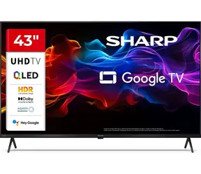 43" Sharp 43HP5265E černá / 3840 x 2160 / QLED / HDMI / USB / Wi-Fi / DVB-T&T2&C&S&S2 / repro 20W