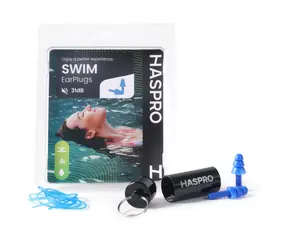 Haspro Swim modrá / Špunty do uší / plavání / silikonové / SNR 31 dB / 1 pár