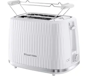 Russell Hobbs 27370-56 bílá / Topinkovač / 800 W / 6 stupňů opečení / rozpékací mřížka