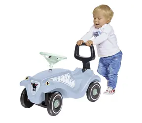 BIG Dětské odrážedlo Bobby Car Classic modrá / 2v1 s chodítkem / nosnost 50 kg / od 1 roku