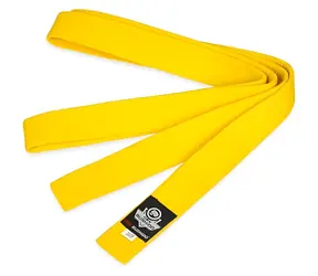 Bushido DBX OBI žlutá / Pás ke kimonu / 7.–6. KYU / 4 cm / 240–280 cm