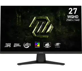 27" MSI MAG 274QF E20 černá / Herní monitor / QHD / Rapid IPS / 200Hz / HDMI+DP / VESA