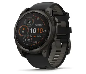 Garmin fenix 8 47mm Solar titanová / Chytré hodinky / GPS / 1.3" displej / mapy / BT / WiFi / voděodolné