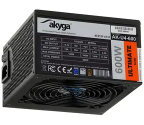 Akyga Ultimate AK-U4-600 / Zdroj / ATX / 600W / aktivní PFC / 80 PLUS / 120 mm