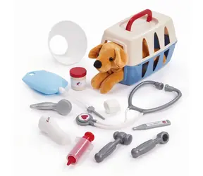 ECOIFFIER Veterinární klinika / Ošetřovací stůl + plyšový pejsek + příslušenství / 40,5 × 28 × 61 cm