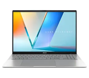 Asus Vivobook S16 stříbrná / Notebook / 16" WUXGA OLED / AMD Ryzen AI 5 330 / 32GB / 512GB SSD / Radeon 820M / W11H
