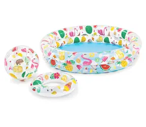 INTEX Nafukovací bazénový set Letní osvěžení / Bazénový set / 122x25 cm / Kruh a míč