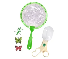 RAPPA Dětská sada entomolog / Síťka na hmyz s kleštěmi / 23 cm