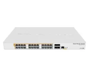 MikroTik CRS328-24P-4S+RM / Cloud Router Switch / 24x GLAN PoE+ / 4x SFP+ / 500W / RouterOS L5 / 1U rack