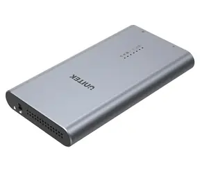 Unitek S1206A SolidForce šedá / Externí box pro 2x M.2 NVMe SSD / Klonování disků / USB-C 3.2 Gen2 / 10 Gbps