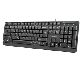 Natec Trout černá / Drátová klávesnice / CZ/SK layout / USB-A / Membránová