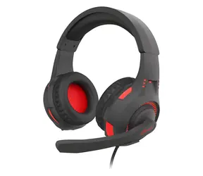 Genesis Radon 210 černo-červená / Herní sluchátka s mikrofonem / 7.1 Virtuální / USB