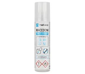Natec Raccoon IPA černá / Čisticí sprej / Isopropylalkohol / 250 ml
