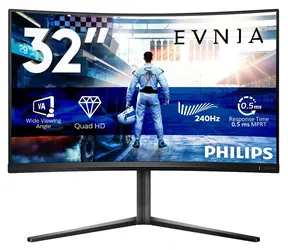 31,5" Philips Evnia 5000 32M2C5500W černá / Monitor / VA zakřivený / QHD / 240Hz / 0,5ms / HDR400 / FreeSync Premium Pro