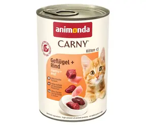 ANIMONDA Konzerva Carny Kitten hovězí s drůbežím / Pro koťata / 400 g