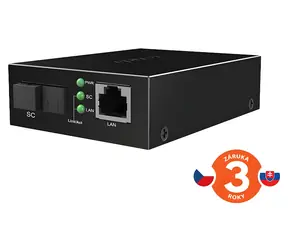 Tenda TFC300A / Optický mediakonvertor / Gigabit WDM / SM / SC (UPC) / RJ45 / 3 km
