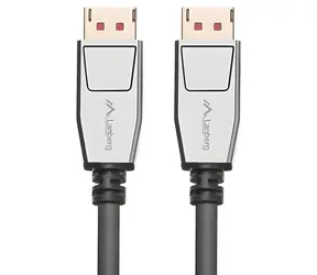 Lanberg CA-DPDP-20CU-0018-BK stříbrná / DisplayPort kabel v1.4 M-M / 1,8 m / 8K / HDR