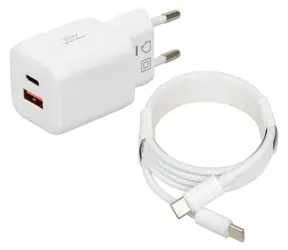 iBOX C-42 GaN PD33W bílá / Nabíječka / USB-A / USB-C / 33 W