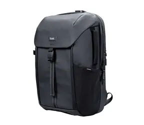 Trust Jersey černá / Batoh / pro notebooky 17" / voděodolný / recyklovaný polyester