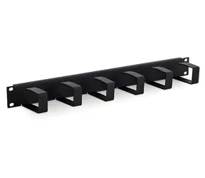 Triton RAC-VP-X21-A1 / 19" vyvazovací panel 1U / 6x háček / 70x40mm / šedá