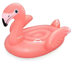 BESTWAY Nafukovací pelikán s držadly / 138 × 107 cm / růžová / od 3 let