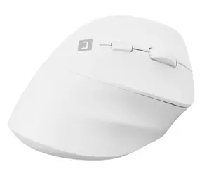Natec Crake 2 bílá / Bezdrátová optická myš / Vertikální / 2 400 DPI / USB + Bluetooth / 6 tlačítek