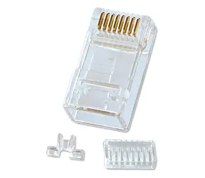 Lindy Cat6 UTP průhledná / Konektor RJ-45 / 10 ks / se zaváděcí pomůckou