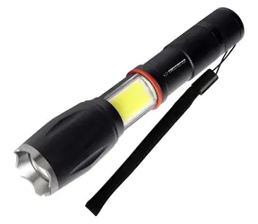 Esperanza Dione černá / LED svítilna / 2500 lm / Zoom / 4 režimy svícení / voděodolná