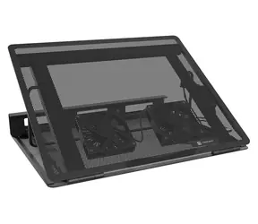 Natec Tern 2 Plus černá / Stojan pod notebook / 12,1-17,3" / 2 ventilátory / 8 úrovní sklonu