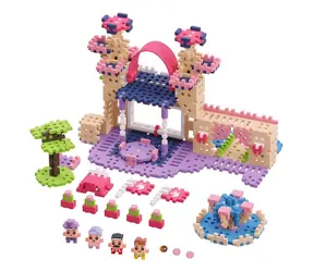 MARIOINEX Stavebnice Mini Waffle Princess / 280 dílků / od 6 let